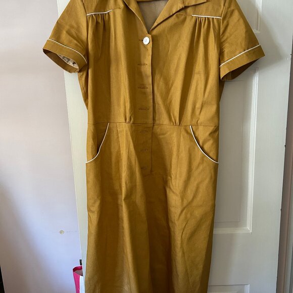 Vivienne of Holloway Dresses & Skirts - Mustard Tea Dress